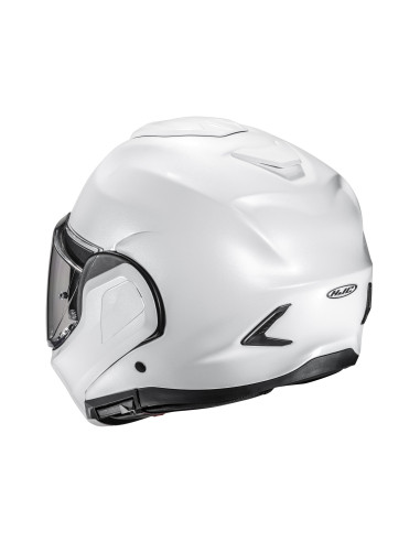 HJC F100 PEARL WHITE FLIP-UP MOTORCYCLE HELMET
