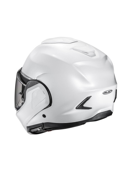 HJC F100 PEARL WHITE FLIP-UP MOTORCYCLE HELMET
