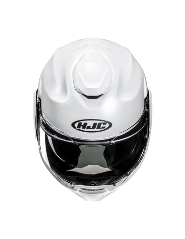 HJC F100 PEARL WHITE FLIP-UP MOTORCYCLE HELMET