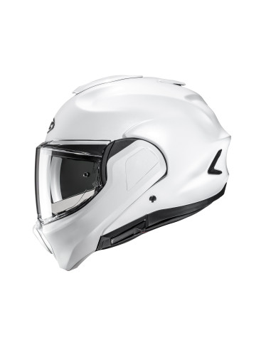 HJC F100 PEARL WHITE FLIP-UP MOTORCYCLE HELMET