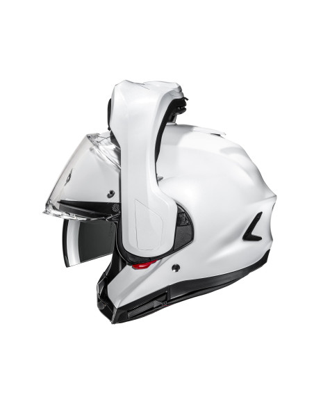 HJC F100 PEARL WHITE FLIP-UP MOTORCYCLE HELMET