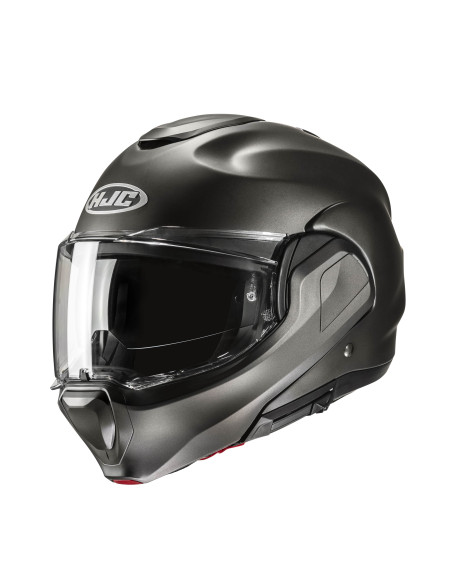 HJC F100 SEMI FLAT TITANIUM FLIP-UP MOTORCYCLE HELMET