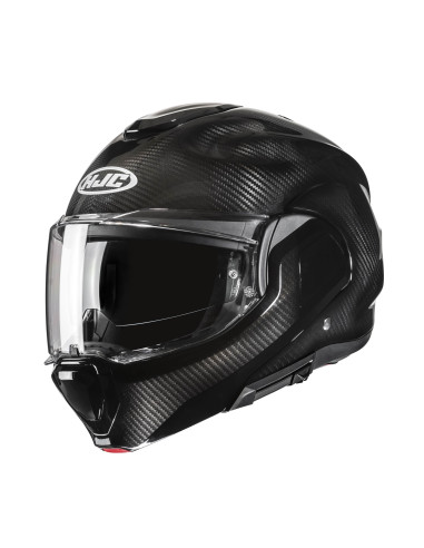 HJC МОТОЦИКЛЕТНЫЙ ШЛЕМ F100 CARBON BLACK FLIP-UP