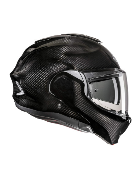 HJC МОТОЦИКЛЕТНЫЙ ШЛЕМ F100 CARBON BLACK FLIP-UP