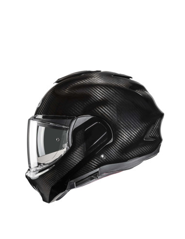 HJC F100 CARBON BLACK FLIP-UP MOTORCYCLE HELMET