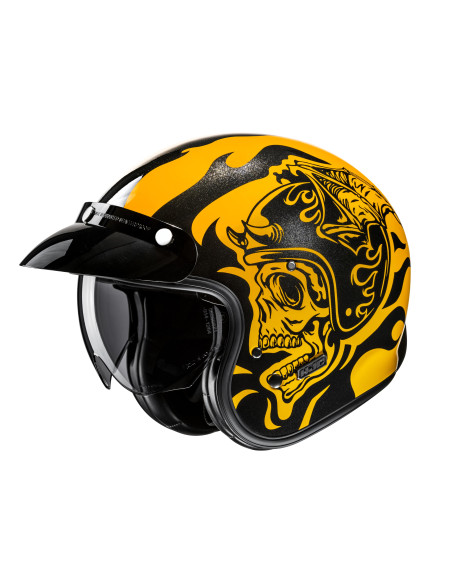 HJC V31 FLAME/MC3 ATVIRAS MOTO ŠALMAS