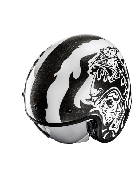 HJC V31 FLAME/MC5 ATVIRAS MOTO ŠALMAS
