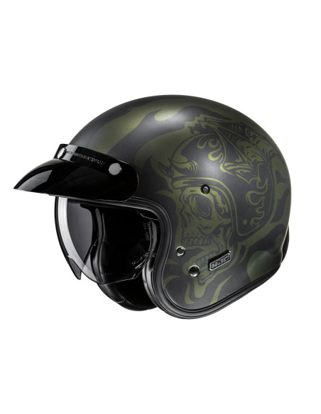 HJC V31 FLAME/MC4SF OPEN MOTORCYCLE HELMET
