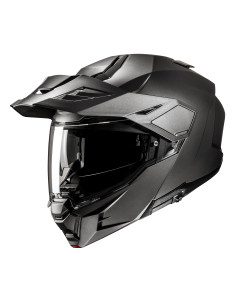 HJC i80 SEMI FLAT TITANIUM FLIP-UP MOTO SHAM