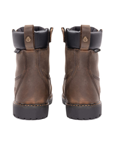 BROGER ALASKA BROWN WOMEN'S MOTO BOOTS