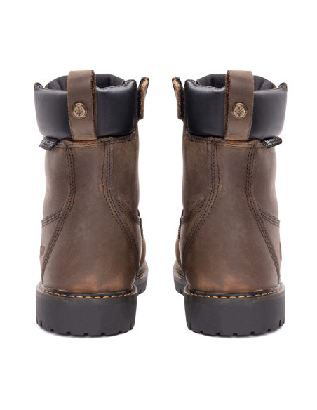 BROGER ALASKA BROWN WOMEN'S MOTO BOOTS
