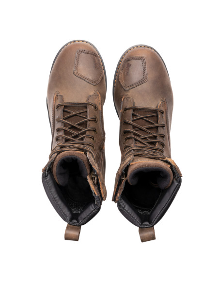 BROGER ALASKA BROWN WOMEN'S MOTO BOOTS