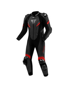 SHIMA HYPER RS BLACK/RED VIENOS DALIES ODINIS MOTO KOMBINEZONAS