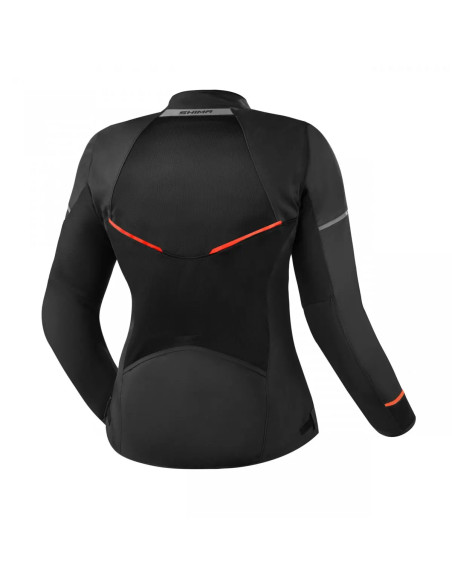 SHIMA X-MESH 2.0 RAUDONA MOTERIŠKA VASARINĖ TEKSTILINĖ MOTO STRIUKĖ