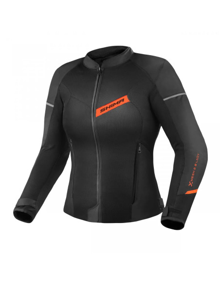 SHIMA X-MESH 2.0 RAUDONA MOTERIŠKA VASARINĖ TEKSTILINĖ MOTO STRIUKĖ
