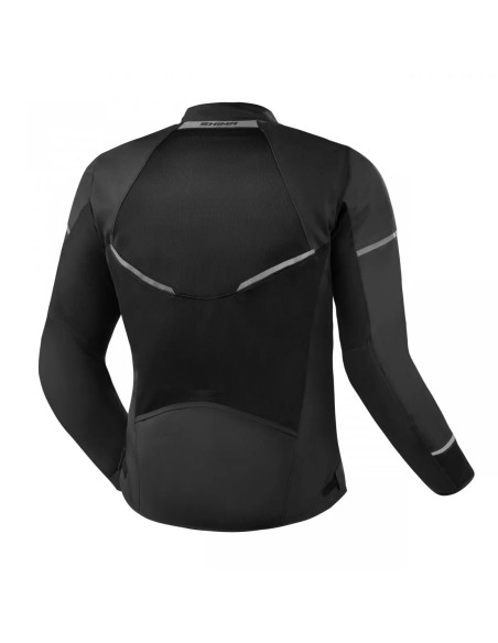 SHIMA X-MESH 2.0 JUODA VASARINĖ TEKSTILINĖ MOTO STRIUKĖ
