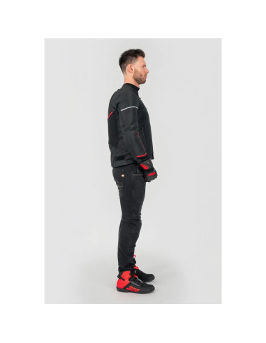 SHIMA X-MESH 2.0 RED SUMMER TEXTILE MOTO JACKET