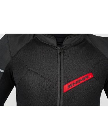 SHIMA X-MESH 2.0 RED SUMMER TEXTILE MOTO JACKET