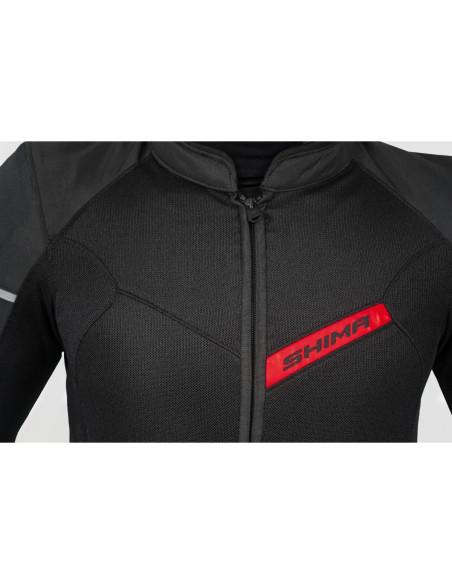 SHIMA X-MESH 2.0 RED SUMMER TEXTILE MOTO JACKET