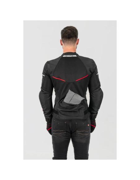 SHIMA X-MESH 2.0 RED SUMMER TEXTILE MOTO JACKET