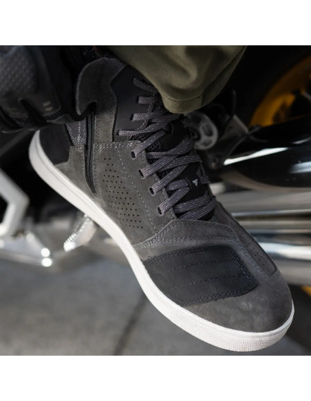 SHIMA REBEL 2.0 VENTED GREY SHORT MOTO BOOTS