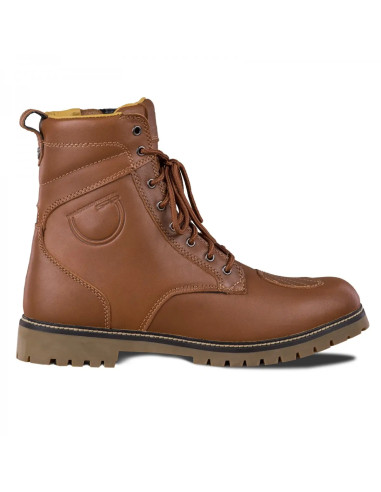 SHIMA THOMSON BROWN SHORT MOTO BOOTS