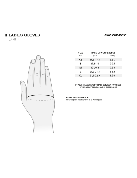 SHIMA DRIFT WOMEN'S MOTO GLOVES
