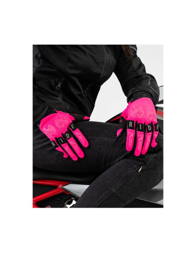 SHIMA DRIFT PINK WOMEN'S MOTO GLOVES