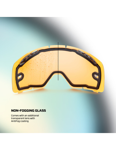 IMX FLIP BLACK MATT MOTOCROSS GOGGLES