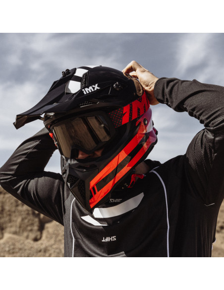 IMX FLIP BLACK MATT/RED MOTOKROSO AKINIAI