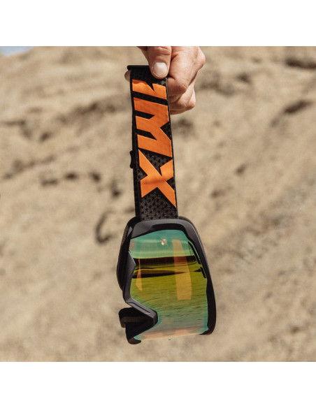 IMX FLIP GRAPHIE BLUE MATT/ORANGE MOTOCROSS GOGGLES