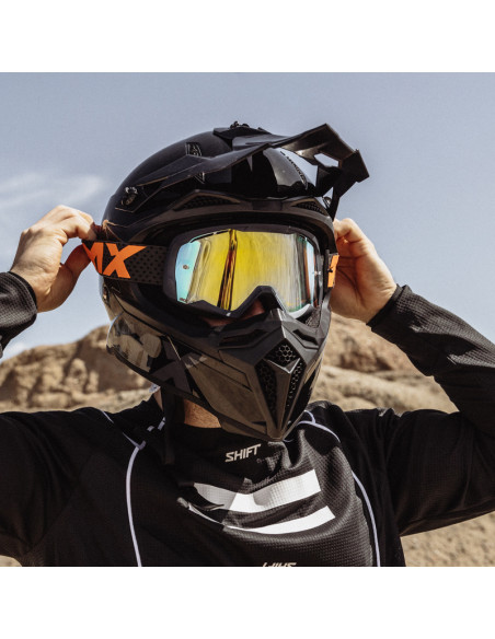 IMX FLIP GRAPHIE BLUE MATT/ORANGE MOTOCROSS GOGGLES