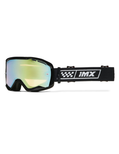 IMX RACE BLACK GLOSS/WHITE MOTOCROSS GOGGLES