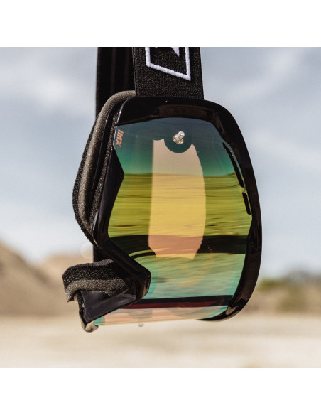 IMX RACE BLACK GLOSS/WHITE MOTOCROSS GOGGLES