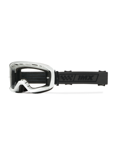 IMX RACE WHITE GLOSS/BLACK MOTOCROSS GOGGLES
