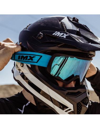 IMX ОЧКИ ДЛЯ МОТОКРОССА RACE BLACK MATT/BLUE