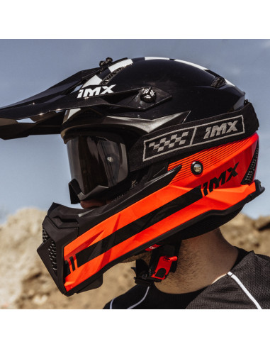 IMX ОЧКИ ДЛЯ МОТОКРОССА RACE BLACK MATT/GREY