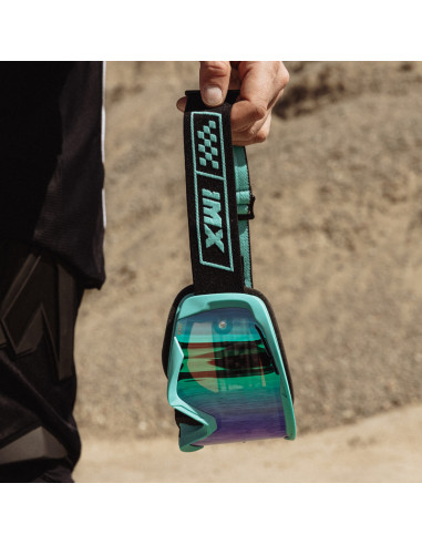 IMX RACE TURQUOISE MATT/BLACK MOTOKROSO AKINIAI