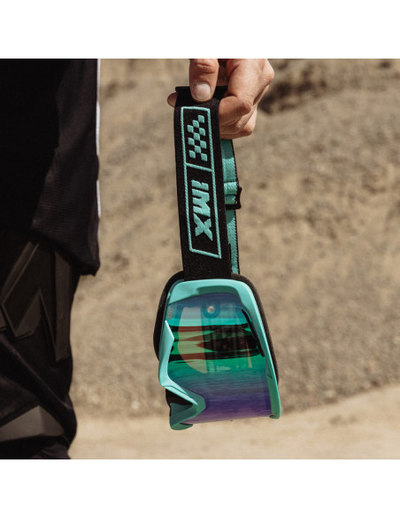 IMX RACE TURQUOISE MATT/BLACK MOTOKROSO AKINIAI