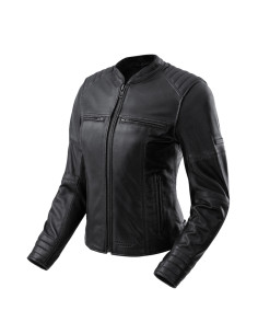 REBELHORN HUNTER II BLACK WOMEN'S LEATHER MOTO JACKET