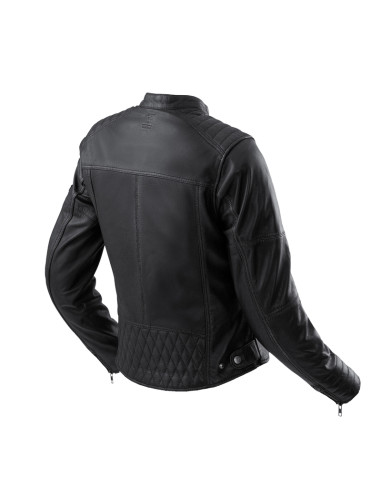REBELHORN HUNTER II BLACK WOMEN'S LEATHER MOTO JACKET