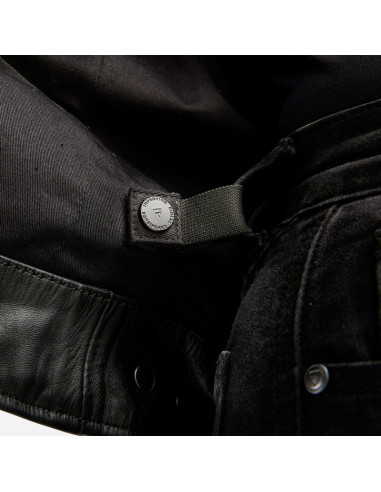 REBELHORN HUNTER II BLACK WOMEN'S LEATHER MOTO JACKET