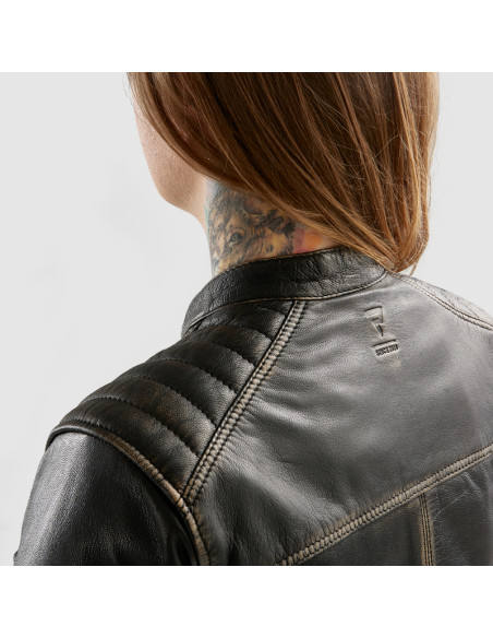 REBELHORN HUNTER II BROWN MOTERIŠKA ODINĖ MOTO STRIUKĖ