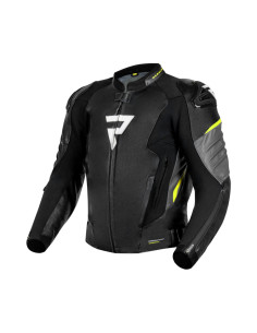 REBELHORN VELOCE FLUO LEATHER MOTO JACKET