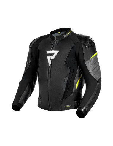 REBELHORN КОЖАНАЯ МОТОКУРТКА VELOCE FLUO