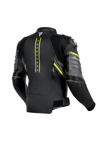REBELHORN КОЖАНАЯ МОТОКУРТКА VELOCE FLUO