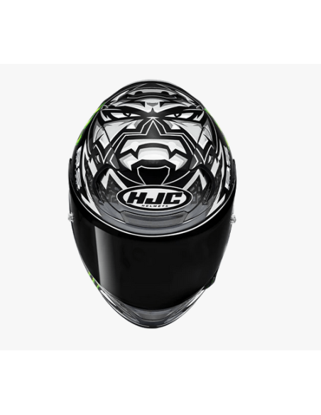 HJC RPHA 12 QUARTARARO REPLICA BLACK SPORTINIS/UŽDARAS MOTO ŠALMAS