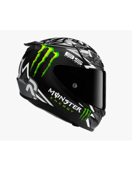 HJC RPHA 12 QUARTARARO REPLICA BLACK SPORTINIS/UŽDARAS MOTO ŠALMAS