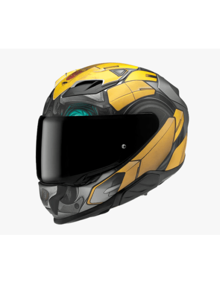 HJC F71 BUMBLEBEE HASBRO SPORTINIS/UŽDARAS MOTO ŠALMAS
