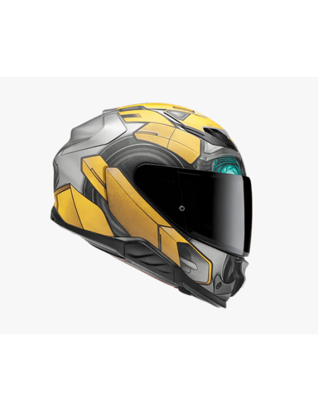 HJC F71 BUMBLEBEE HASBRO SPORTINIS/UŽDARAS MOTO ŠALMAS